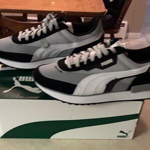 Puma Future Rider Sneakers - Black and White